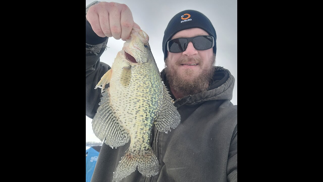 2025 first ice catching slab crappie!