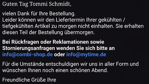 MyTime.de Hat Wieder Nicht Versendet Schon Das Zweite Mal 28.07.2025 19:18 Uhr