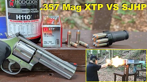.357 Magnum Full Power Hand Loads - XTP VS Semi-Jacketed Hollow Point - Ballistic Gel Test