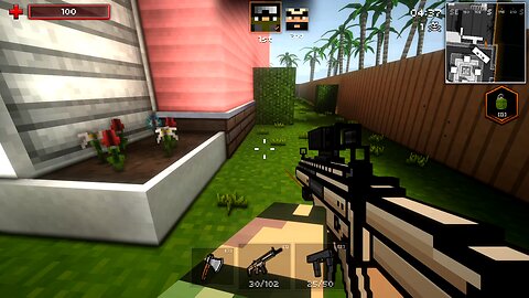 Playing Pixel Strike 3D - Muliplayer - 2 Players - (No Commentary).