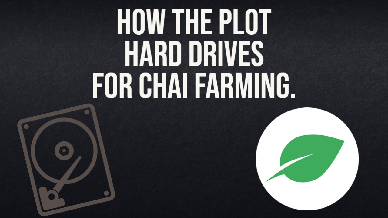 How to plot hard drives for Chia farming.