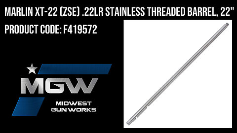 Marlin XT-22 (ZSE) .22LR Stainless Threaded Barrel, 22" - F419572