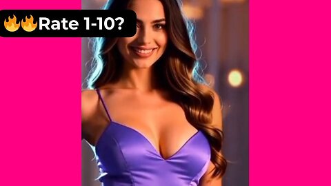 🔥 Rate Her Body in This Silk Purple Dress 1-10? 😍 Supermodel 4K