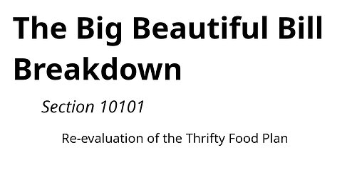 Thrifty Food Plan
