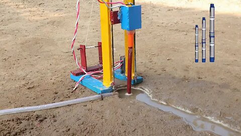 Drilling rig | Electric water pump | Science and engineering! #handmadeDIY #scienceexperiment #small
