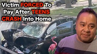 Man FORCED To Pay After TEEN Crashes Into His Home