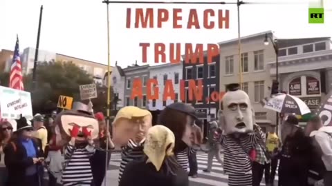 Trump and Vance 'dolls' appear in prison clothes and chains at 'No Kings' rally in DC