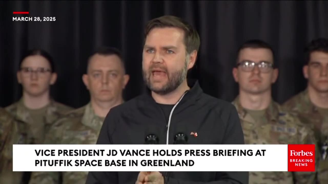 Keeps #killingit Vance Spells Greenland Takeover to Media