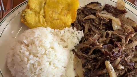 Vaca Frita with white rice