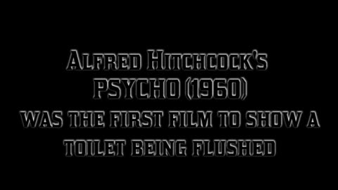 Trivia Tidbit... Alfred Hitchcock's Psycho (1960)