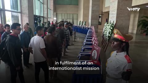 Cubans pay tribute to 32 military personnel killed during US operation to capture Maduro