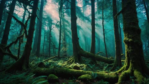Portals In the Forest - Relaxing and Calming Soundscape with 4.5 Hz Theta BB