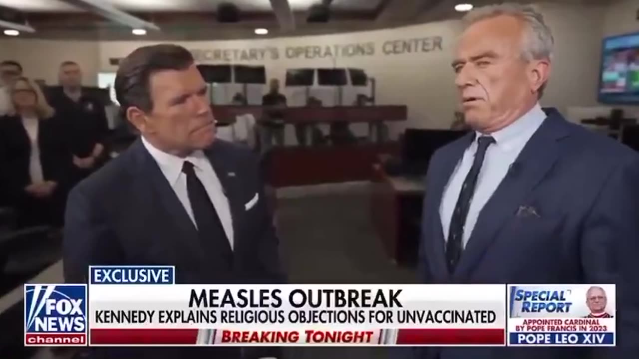 RFK Jr. talks about religious objections to fetus DNA fragments in the MMR vaccine.