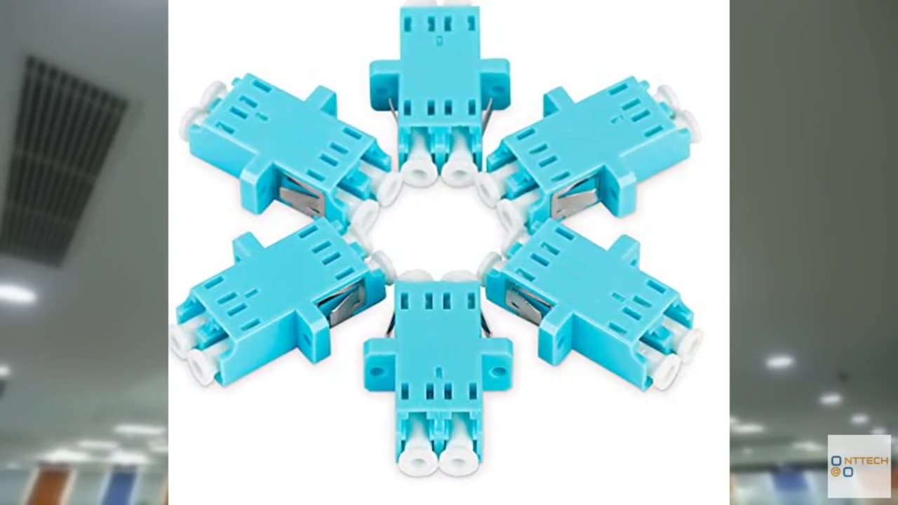 Cable Matters 6-Pack, LC to LC UPC Duplex OM3/OM4 Multimode Fiber Optic Adapter,