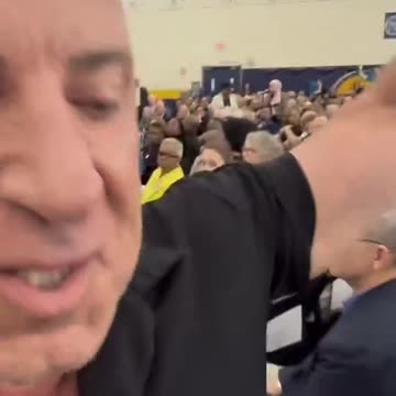 Man confronts NY AG for witch trial against President Trump