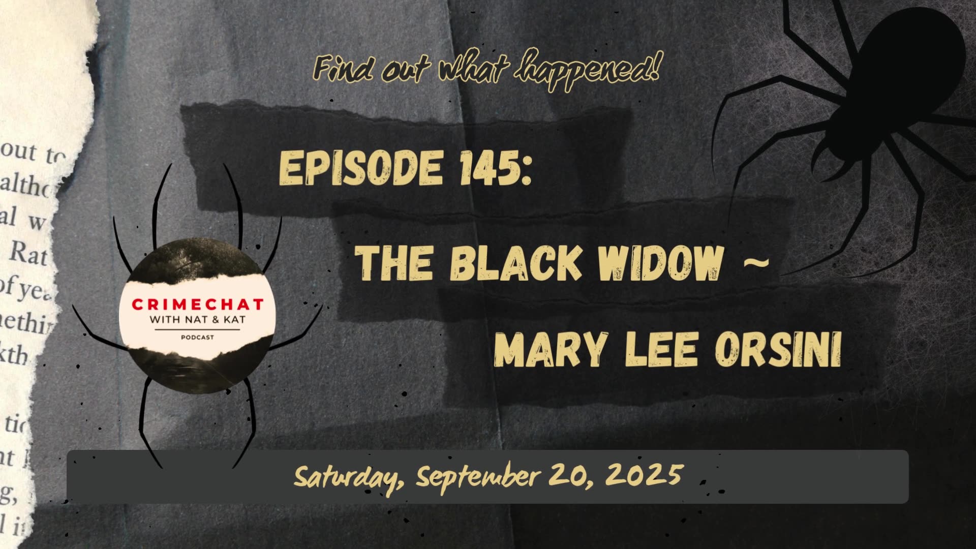 #teaser for Episode 145: The Black Widow ~ Mary Lee Orsini