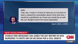 Van Jones Gets Emotional Sharing Last Message From Charlie Kirk On CNN