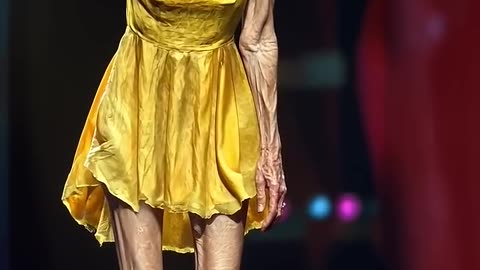 Is the old lady performing or is it magic?
