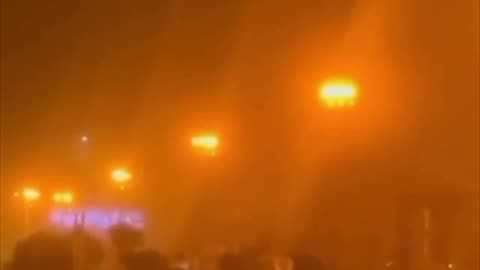 Following reports from Karaj , Iran: The explosions and fire occurred at the