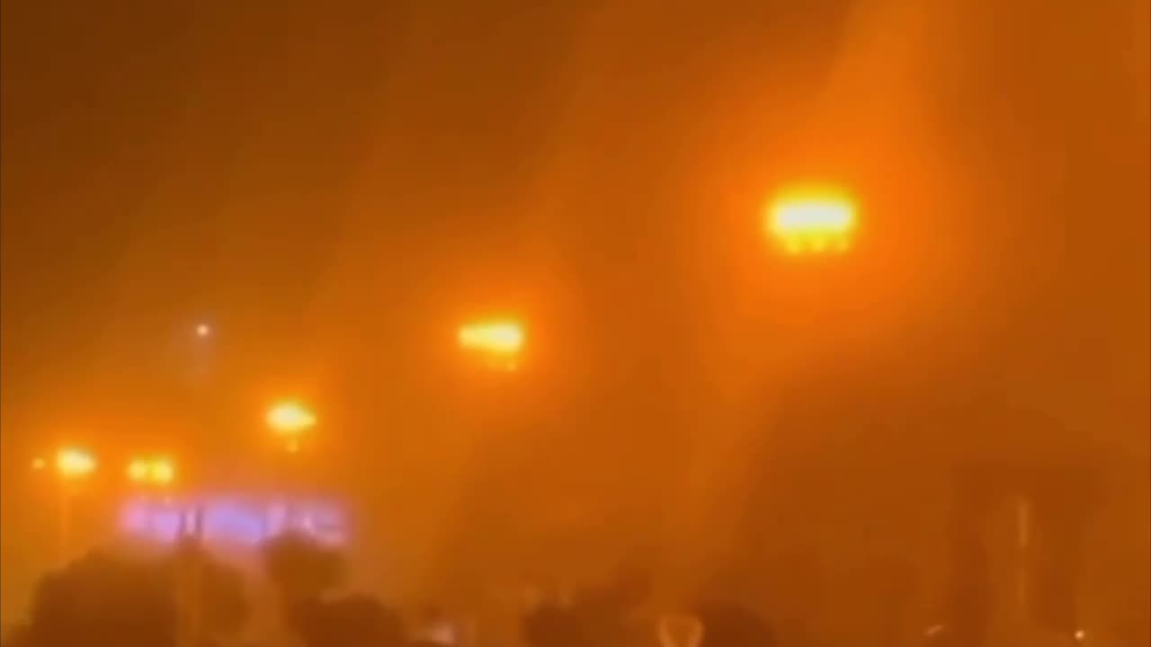 Following reports from Karaj , Iran: The explosions and fire occurred at the