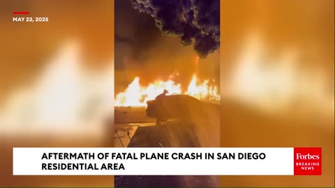 WATCH: Resident Captures Fiery Aftermath Of Fatal Plane Crash In San Diego Neighborhood