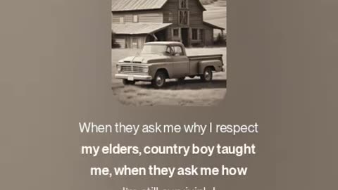 Country Boy Taught Me
