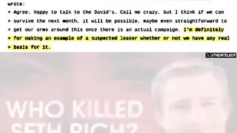THE SETH RICH MURDER is the heart of the Russia Collusion Hoax...