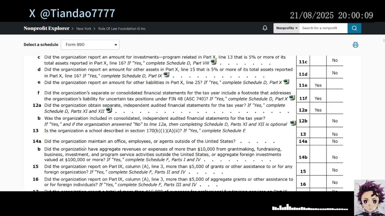 Rule Of Law Foundation Iii Inc