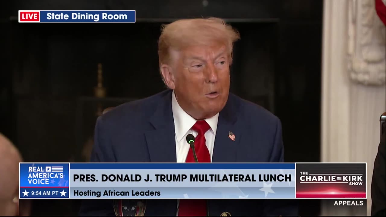 PRESIDENT TRUMP WELCOMES AFRICAN LEADERS