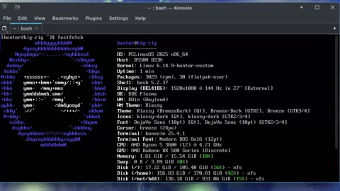 PCLinuxOS Kernel Builder Script in action