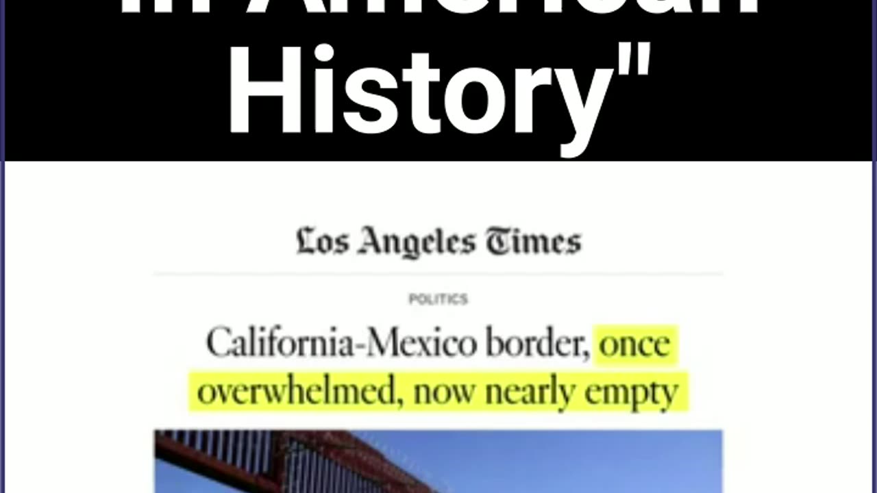 Trump Admin Sets Record On The Border