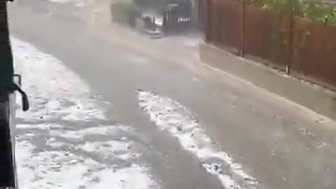 Powerful thunderstorms struck Fügen in the Zillertal Valley, Austria (06/26/25)