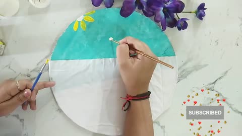 Waste material home decor ideas⧸Wall hanging craft#diy #homedecor#trending #roomdecor#bestoutofwaste