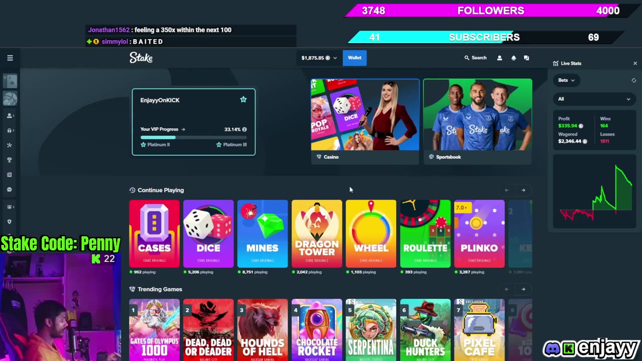 HITTING MASSIVE MULTIPLIERS ON DICE & MINES | 8766x