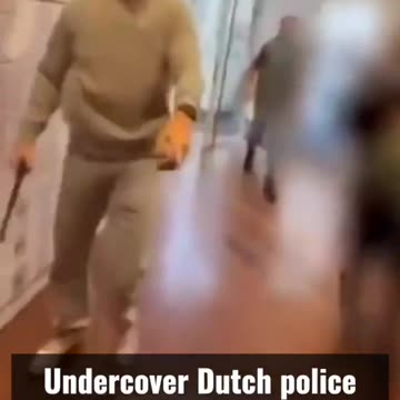 Undercover police break up a terrorist-sympathiser student encampment in the Netherlands.