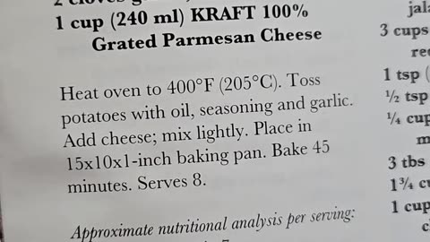 Recipe for Golden Parmesan Potatoes Easy Side Dish Vintage Recipe
