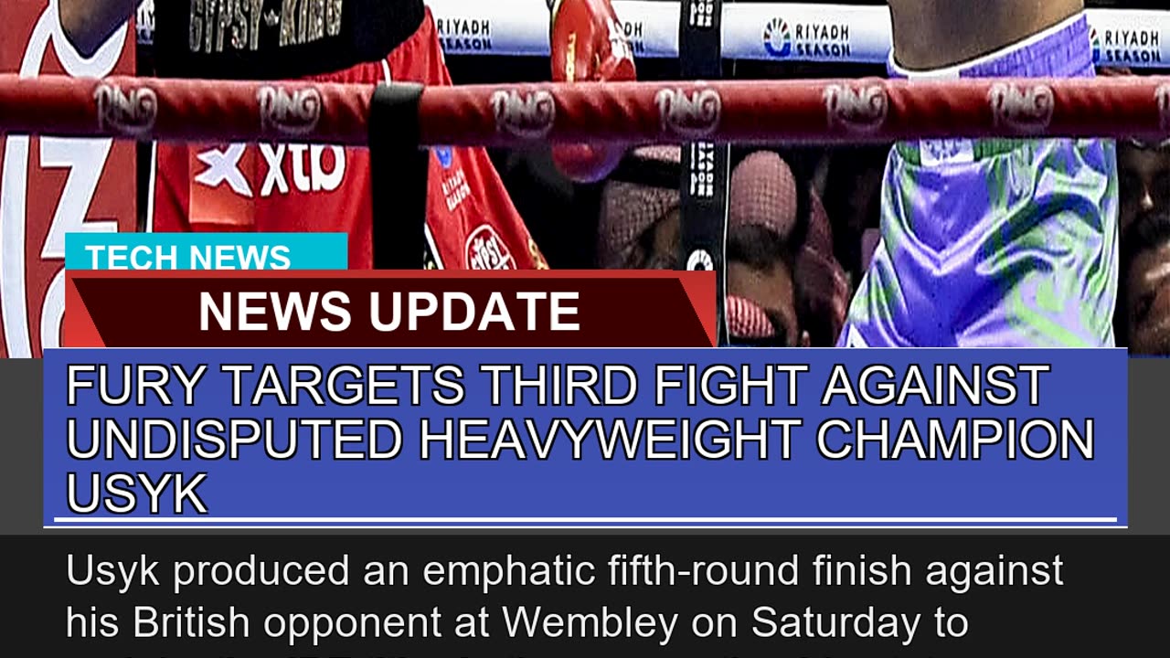 Fury Targets Third Fight Against Undisputed Heavyw