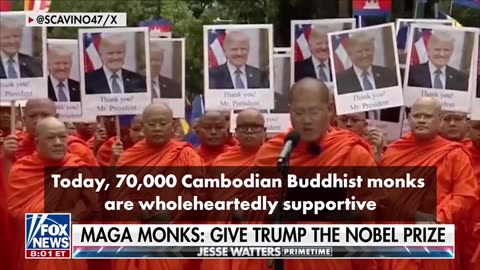 70K Monks Nominate Trump For Nobel Peace Prize