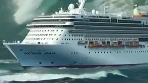 Must Watch: How Dangerous Is That Massive Wave Behind the Cruise Ship? #ship #m