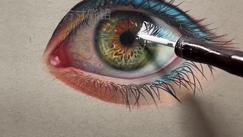 You read that right, I'm poking someone's eyeball with a pen