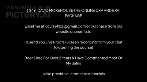 THE ONLINE CRV AND ERV PACKAGE