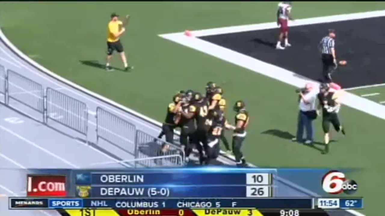 October 7, 2017 - WRTV Coverage of DePauw vs. Oberlin in College Football