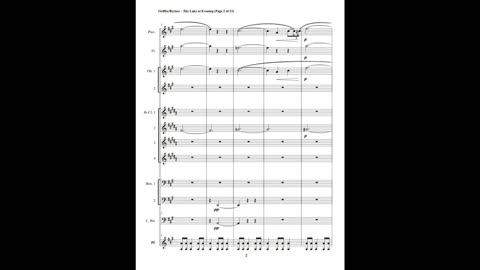 Charles Griffes – The Lake at Evening (Woodwind Choir + Piano)