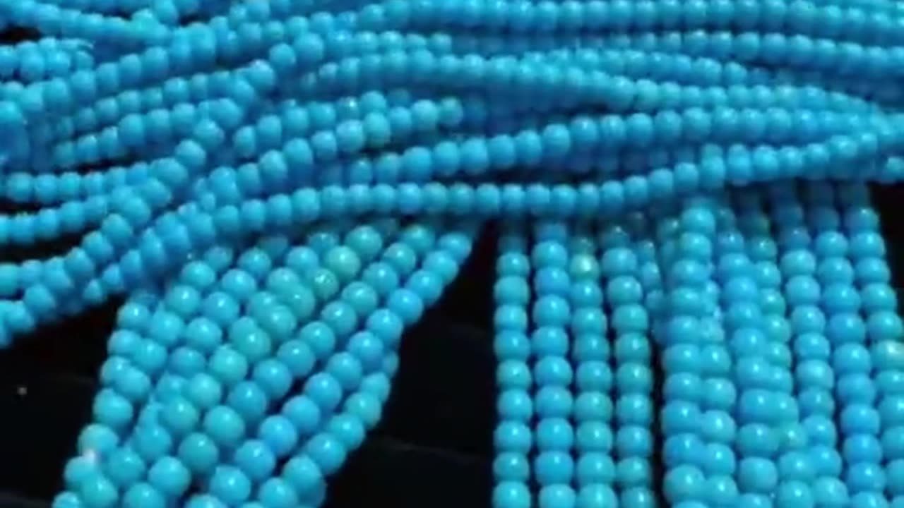 250407-15 Sleeping Beauty's original turquoise bead string