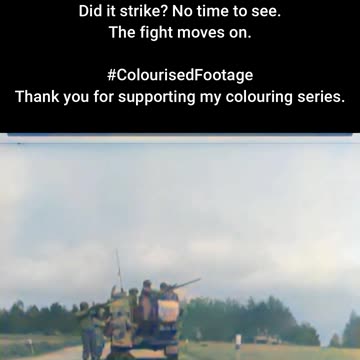 US Infantryman Takes a Shot at Aircraft #ColourisedHistory