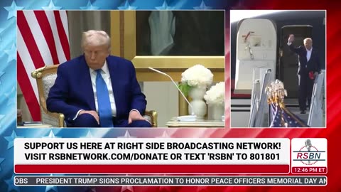 RSBN 8 - President Trump Talks with the U.A.E. President at the Presidential Palace - 5-15-25