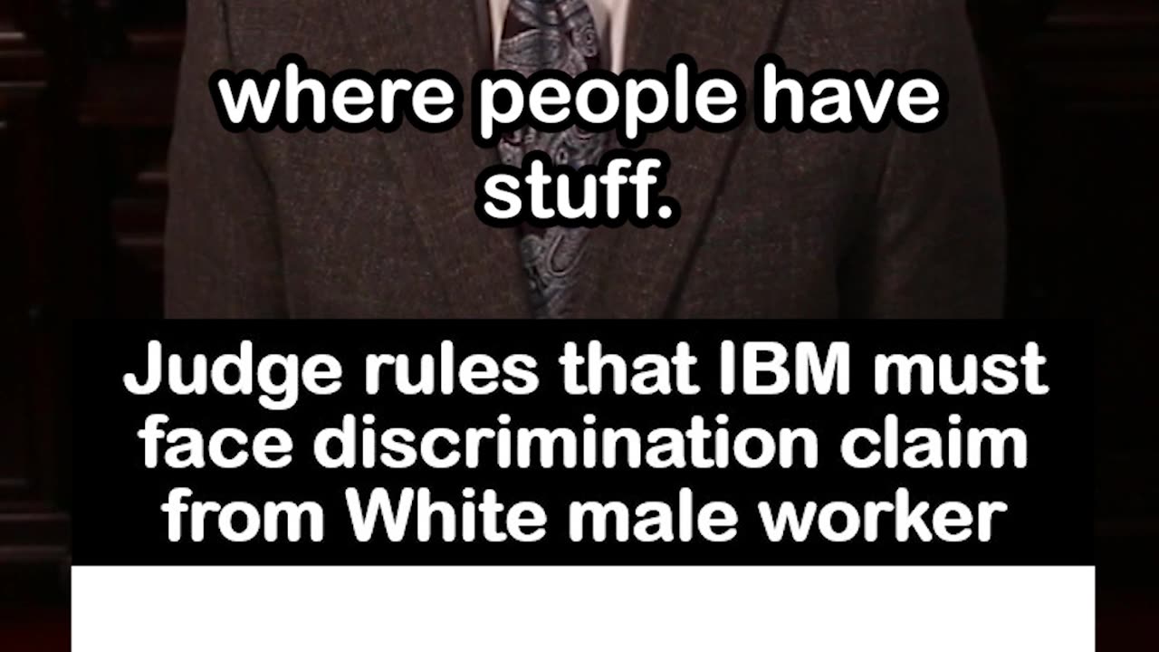 Judge Rules that IBM Must Face Discrimination Claim from White Male Worker