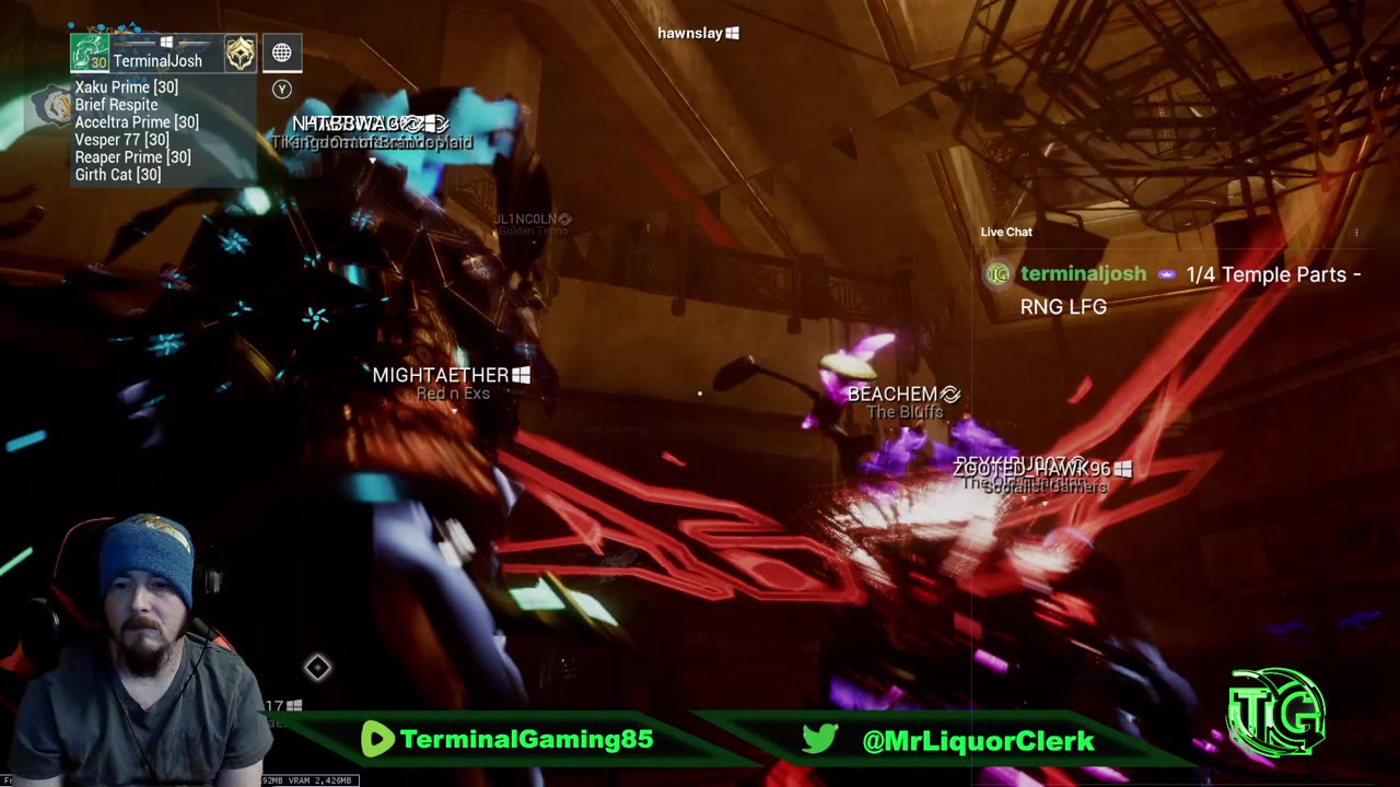 Terminal Gaming - Warframe Temple RNG