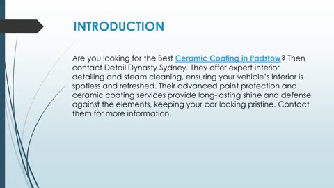 Best Ceramic Coating in Padstow