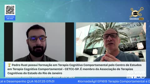 #JornadaÁgil EP1619 Terapia Comportamental e Desempenho QUA 16.07.25 07h31